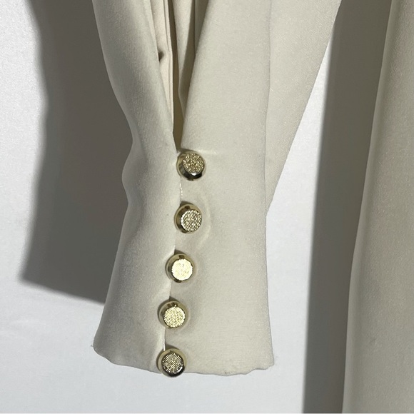 ZARA Long Sleeve Elegant Dress- Ivory - Picture 7 of 10